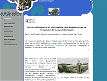 Tablet Screenshot of christuskirche-hangelar.de